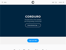 Tablet Screenshot of corduro.com
